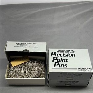 Prym Dritz #17 Dressmaker Precision‎ Point Pins 3 boxes